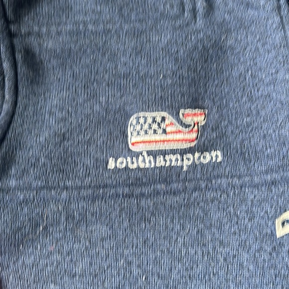 Vineyard vines navy 1/2 zip - Picture 3 of 9